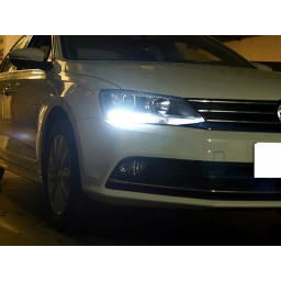 Установите iJDMTOY Volkswagen Jetta Светодиодные фары дневного света Светодиодные фары дневного света